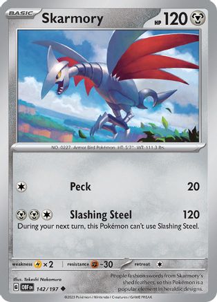 Skarmory (142) [SV: Obsidian Flames] Pokemon Single Pokémon