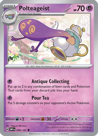Polteageist (98) [SV: Obsidian Flames] Pokemon Single Pokémon