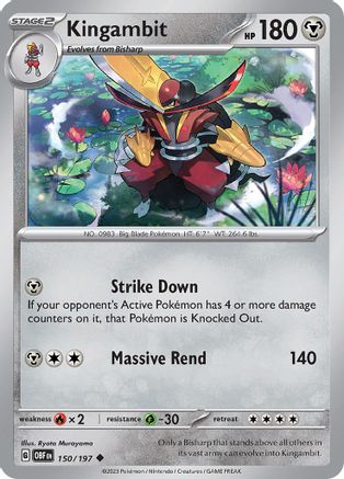 Kingambit (150) Reverse Holofoil [SV: Obsidian Flames] Pokemon Single Pokémon