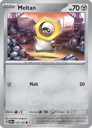 Meltan (152) [SV: Obsidian Flames] Pokemon Single Pokémon