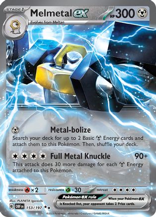 Melmetal ex (153) Holofoil [SV: Obsidian Flames] Pokemon Single Pokémon