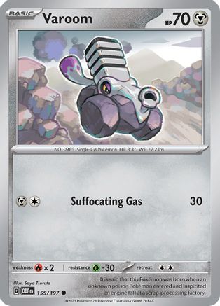 Varoom - 155/197 [SV: Obsidian Flames] Pokemon Single Pokémon
