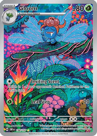 Gloom - 198/197 Holofoil [SV: Obsidian Flames] Pokemon Single Pokémon