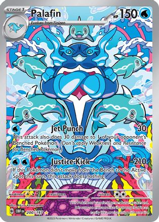 Palafin - 200/197 (200) - [SV: Obsidian Flames] Holofoil Pokemon Single Pokémon