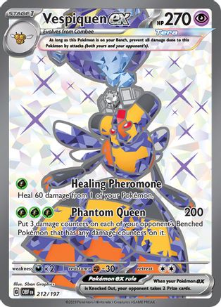 Vespiquen ex - 212/197 Holofoil [SV: Obsidian Flames] Pokemon Single Pokémon