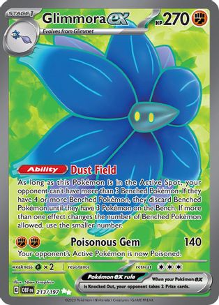 Glimmora ex - 213/197 Holofoil [SV: Obsidian Flames] Pokemon Single Pokémon