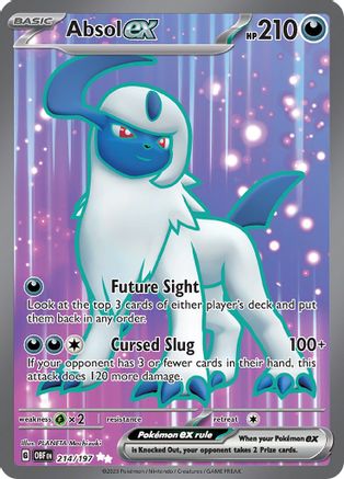 Absol ex - 214/197 (214) - [SV: Obsidian Flames] Holofoil Pokemon Single Pokémon