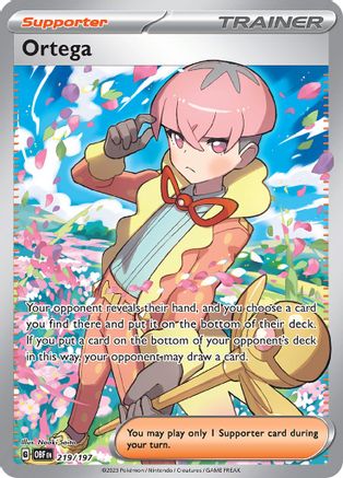 Ortega - 219/197 Holofoil [SV: Obsidian Flames] Pokemon Single Pokémon