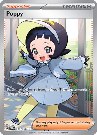 Poppy - 220/197 Holofoil [SV: Obsidian Flames] Pokemon Single Pokémon