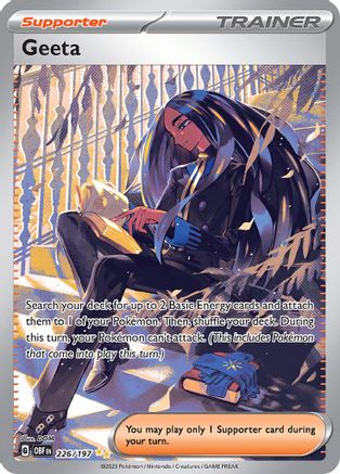 Geeta - 226/197 (226) - [SV: Obsidian Flames] Holofoil Pokemon Single Pokémon