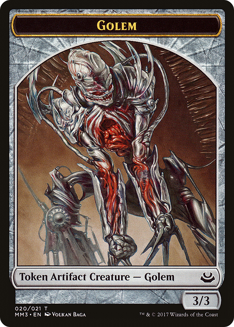 Golem (MM3-020) [Tokens] Modern Masters 2017 Tokens MTG Single Wizards of the Coast