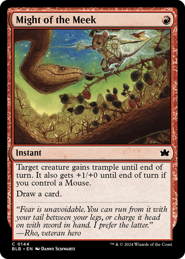 Might of the Meek (BLB-144) [Bloomburrow] MTG Single Wizards of the Coast