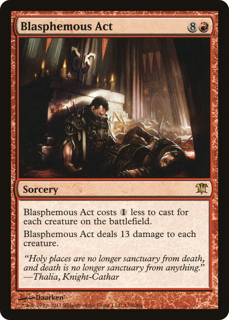 Blasphemous Act (ISD-130) [Innistrad] Foil MTG Single Wizards of the Coast