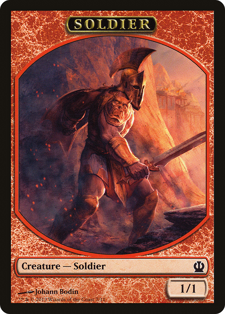 Soldier Token (Red) (THS-007) [Tokens] Theros Tokens MTG Single Wizards of the Coast