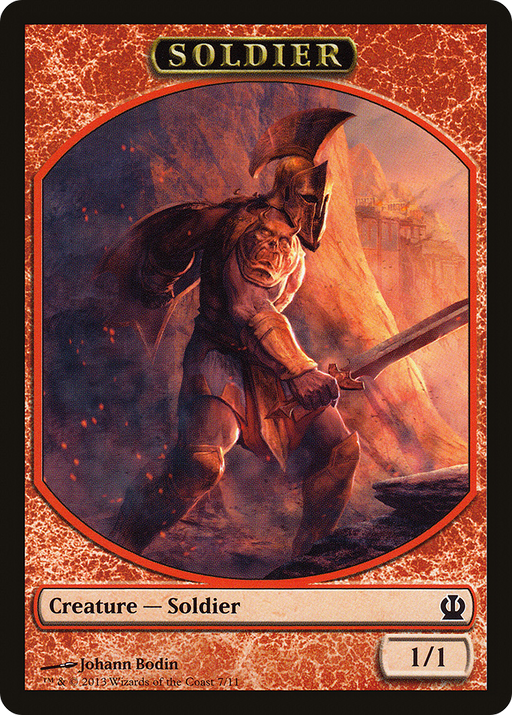Soldier Token (Red) (THS-007) [Tokens] Theros Tokens MTG Single Wizards of the Coast
