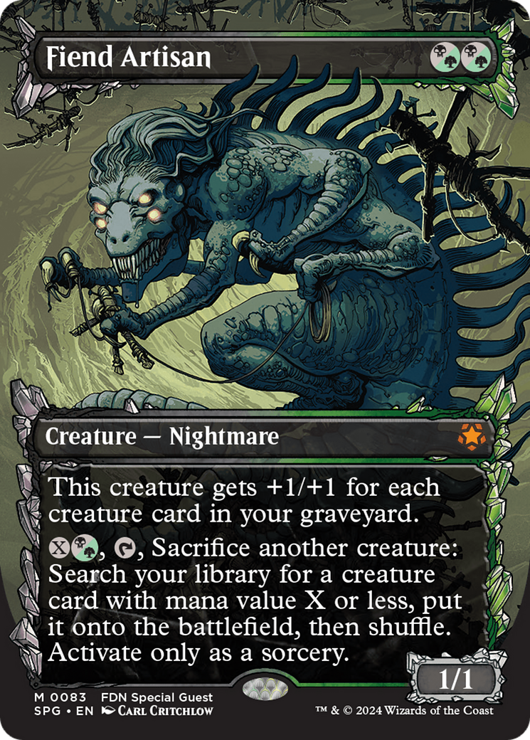 Fiend Artisan (SPG-083) [Special Guests] (Showcase) Foil MTG Single Wizards of the Coast