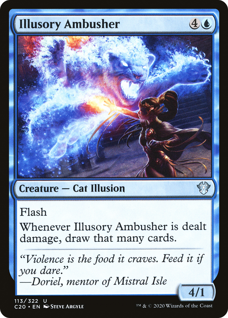 Illusory Ambusher (C20-113) [Commander 2020] MTG Single Wizards of the Coast
