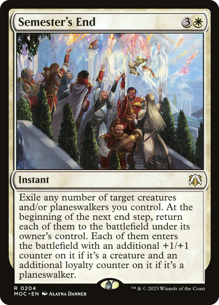 Semester's End (MOC-204) [March of the Machine Commander] MTG Single Wizards of the Coast