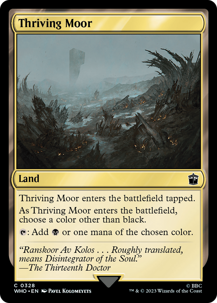 Thriving Moor (WHO-328) [Doctor Who] Foil MTG Single Wizards of the Coast