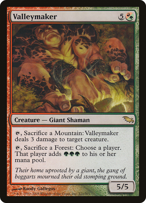 Valleymaker (SHM-221) [Shadowmoor] MTG Single Wizards of the Coast