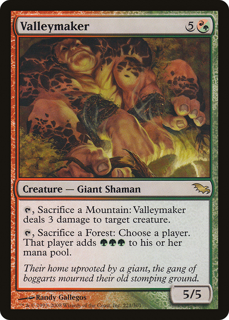 Valleymaker (SHM-221) [Shadowmoor] Foil MTG Single Wizards of the Coast
