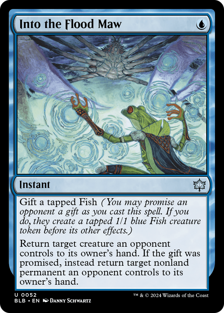 Into the Flood Maw (BLB-052) [Bloomburrow] Foil MTG Single Wizards of the Coast