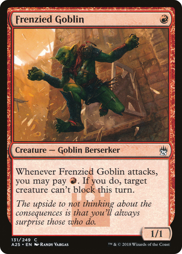 Frenzied Goblin (A25-131) [Masters 25] Foil MTG Single Wizards of the Coast