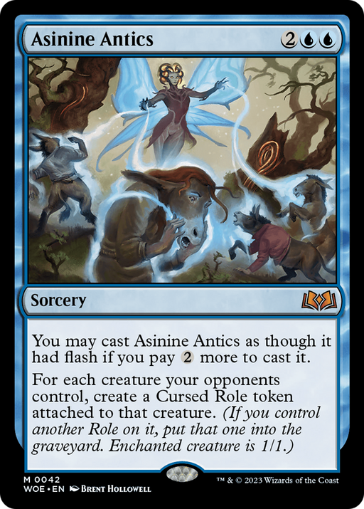 Asinine Antics (WOE-042) [Wilds of Eldraine] MTG Single Wizards of the Coast