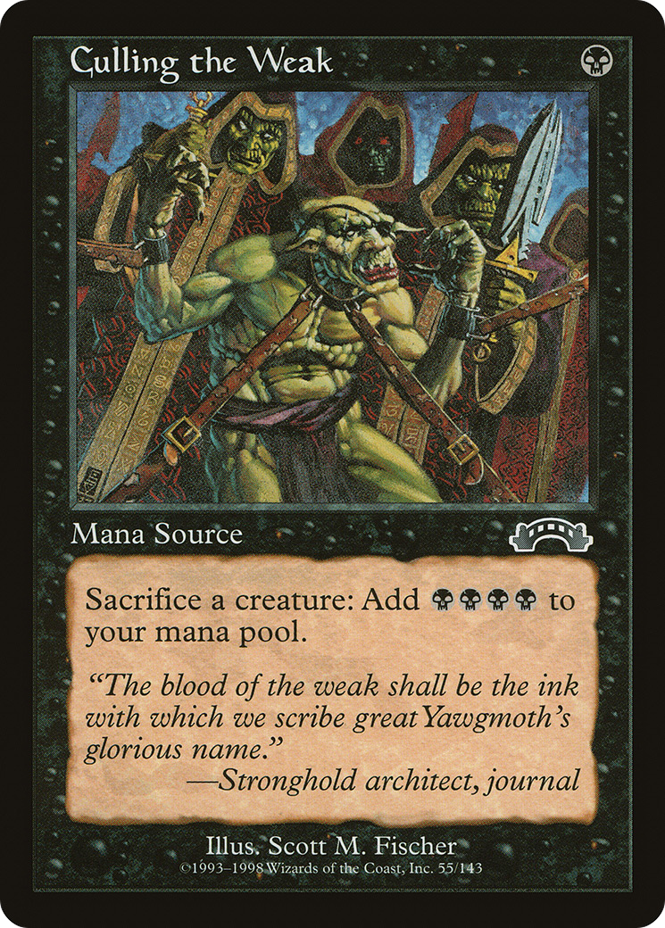 Culling the Weak (EXO-055) [Exodus] MTG Single Wizards of the Coast