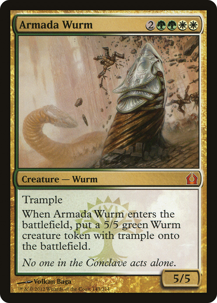 Armada Wurm (RTR-143) [Return to Ravnica] MTG Single Wizards of the Coast