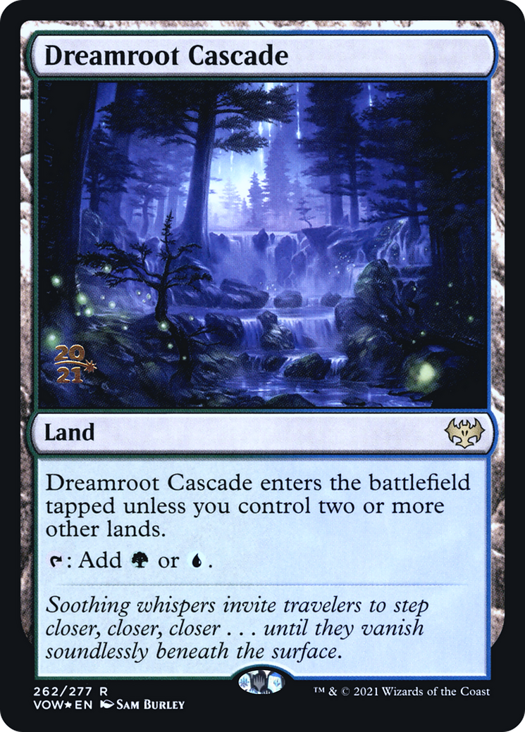 Dreamroot Cascade (PRE-262) [Innistrad: Crimson Vow Promos] Foil MTG Single Wizards of the Coast