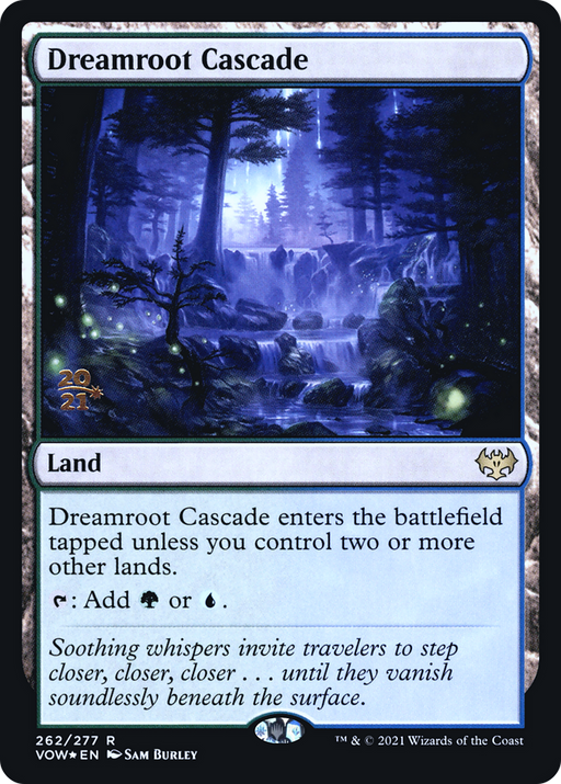 Dreamroot Cascade (PRE-262) [Innistrad: Crimson Vow Promos] Foil MTG Single Wizards of the Coast