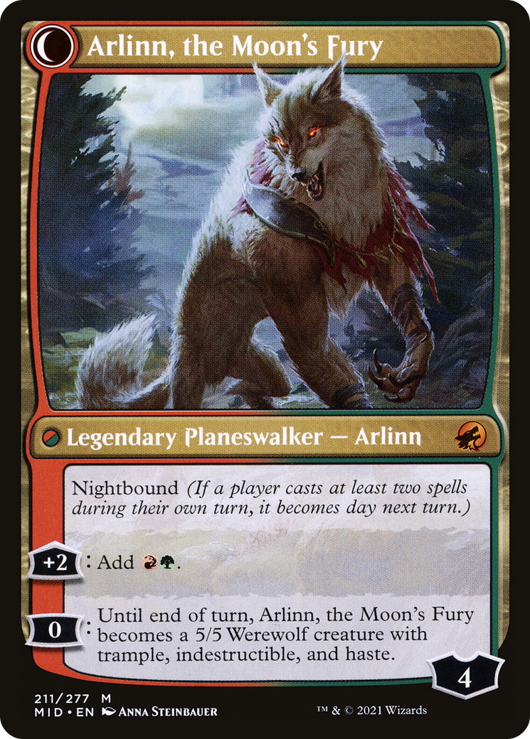Arlinn, the Pack's Hope (MID-211) [Innistrad: Midnight Hunt] Foil MTG Single Wizards of the Coast