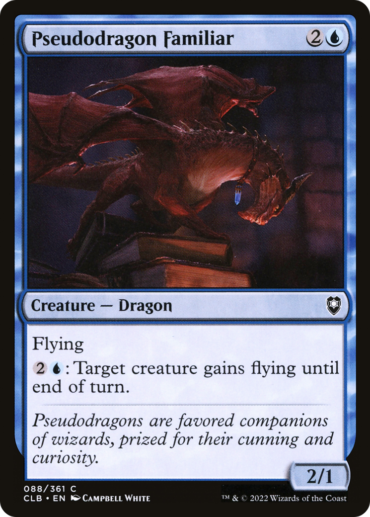 Pseudodragon Familiar (CLB-088) [Commander Legends: Battle for Baldur's Gate] MTG Single Wizards of the Coast