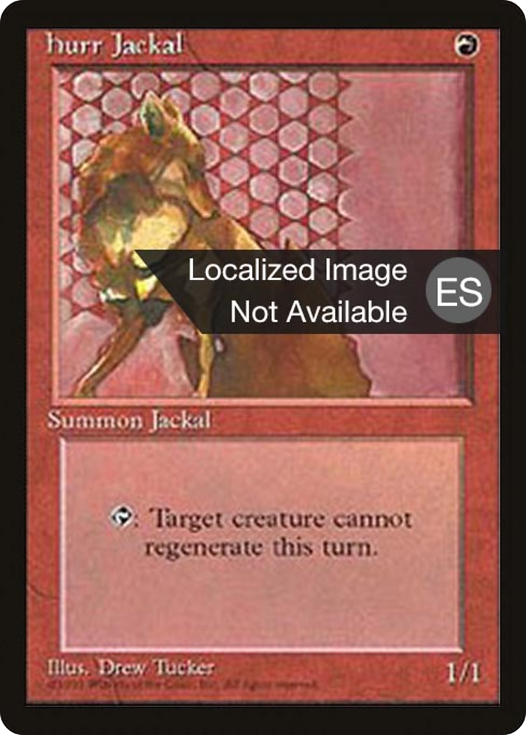 Hurr Jackal (4BB-203) [Fourth Edition Foreign Black Border] MTG Single Wizards of the Coast