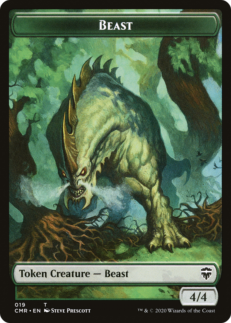 Beast (TCMR-019) [Tokens] Commander Legends Tokens MTG Single Wizards of the Coast