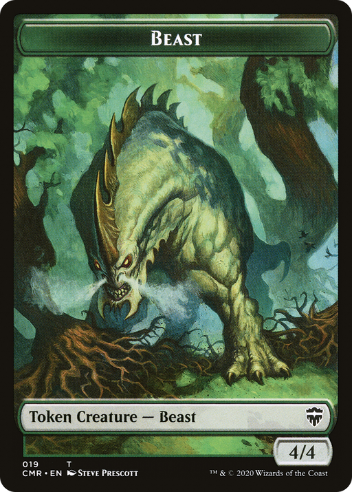 Beast (TCMR-019) [Tokens] Commander Legends Tokens MTG Single Wizards of the Coast