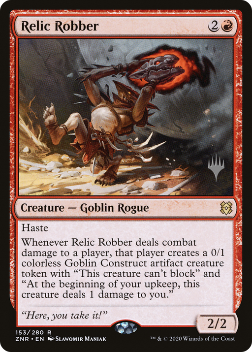 Relic Robber (PPZNR-153P) [Zendikar Rising Promos] MTG Single Wizards of the Coast