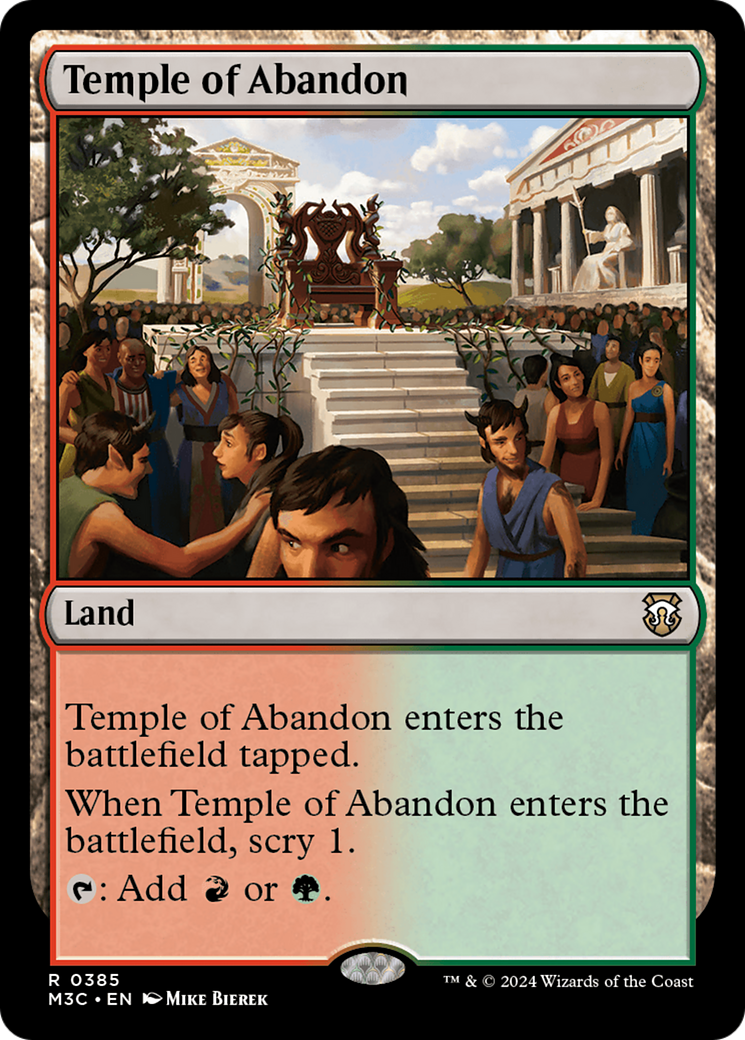 Temple of Abandon (M3C-385) [Modern Horizons 3 Commander] MTG Single Wizards of the Coast