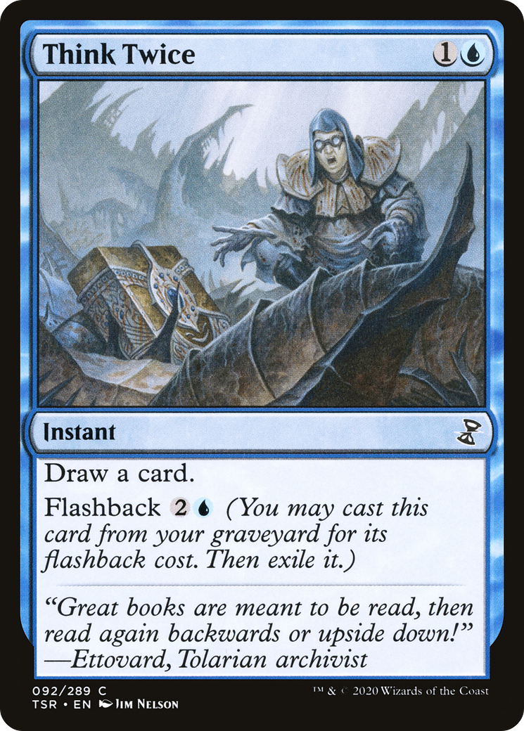 Think Twice (TSR-092) [Time Spiral Remastered] Foil MTG Single Wizards of the Coast