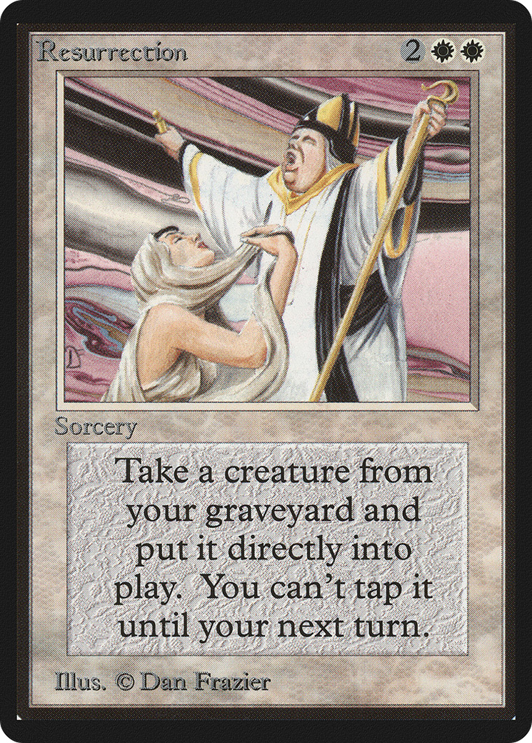 Resurrection (LEB-035) [Oldschool] Limited Edition Beta MTG Single Wizards of the Coast