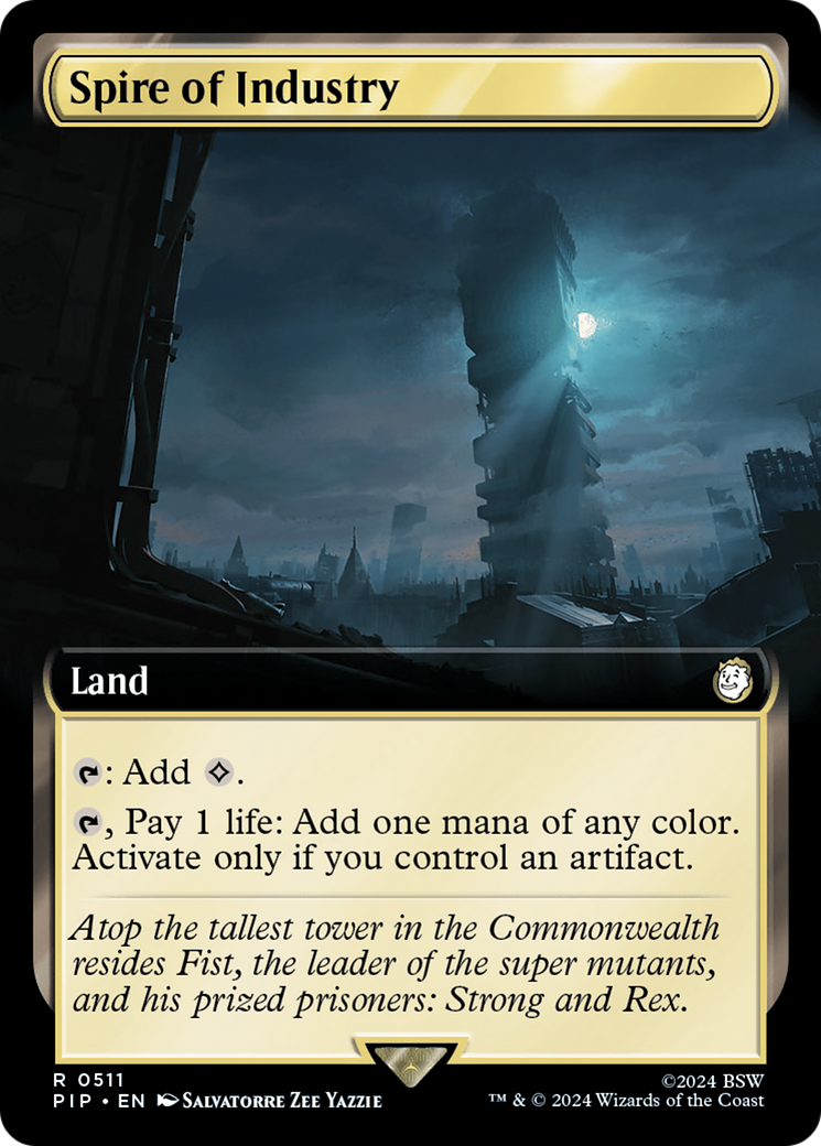 Spire of Industry (PIP-511) [Fallout] (Extended Art) Foil MTG Single Wizards of the Coast