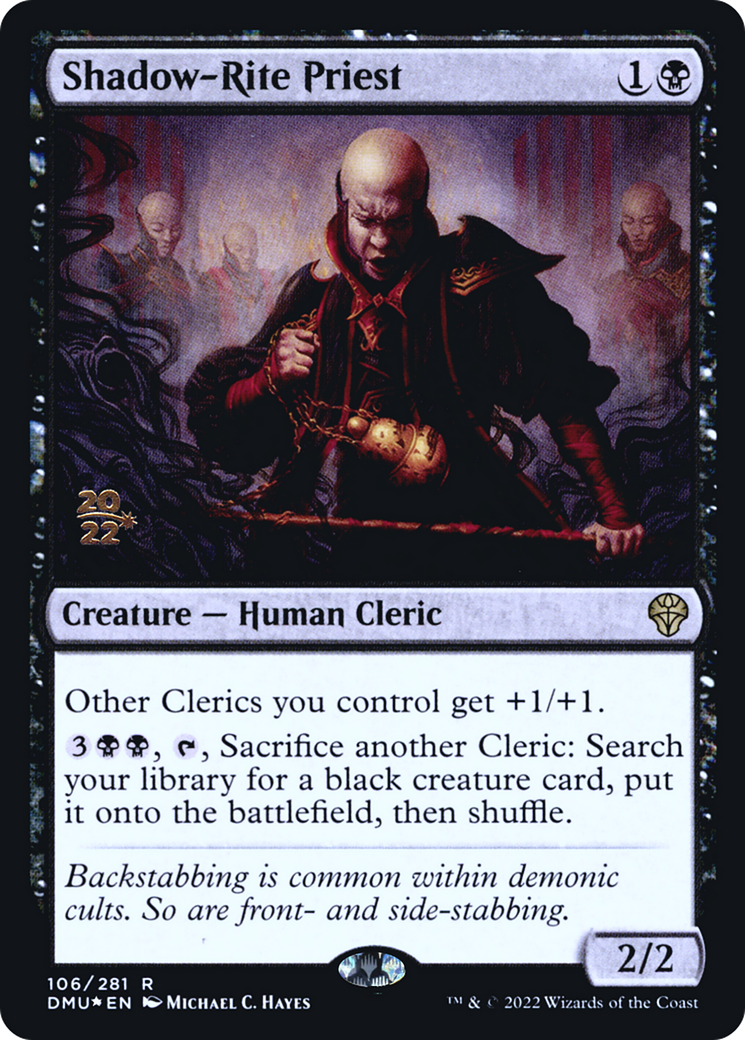 Shadow-Rite Priest (PRE-106) [Dominaria United Promos] Foil MTG Single Wizards of the Coast