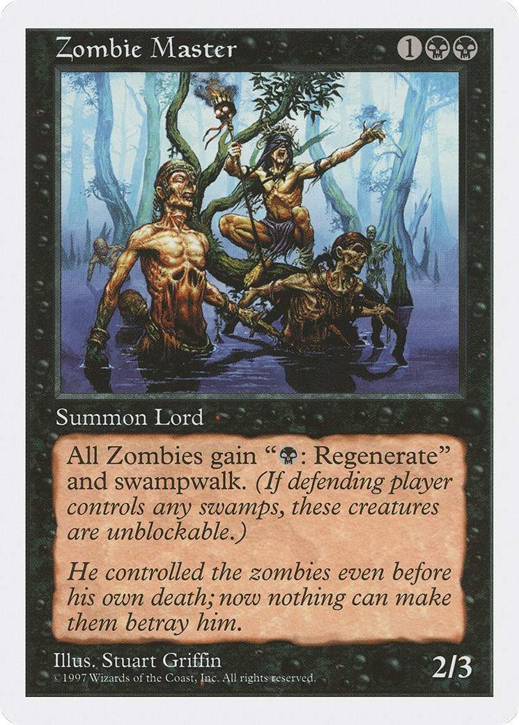 Zombie Master (5ED-069) [Fifth Edition] MTG Single Wizards of the Coast