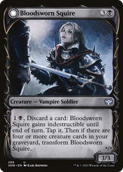Bloodsworn Squire // Bloodsworn Knight (VOW-289) [Innistrad: Crimson Vow] (Showcase) MTG Single Wizards of the Coast