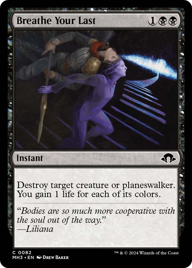 Breathe Your Last (MH3-082) [Modern Horizons 3] MTG Single Wizards of the Coast