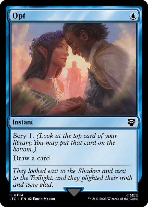 Opt (LTC-194) [Tales of Middle-earth Commander] MTG Single Wizards of the Coast