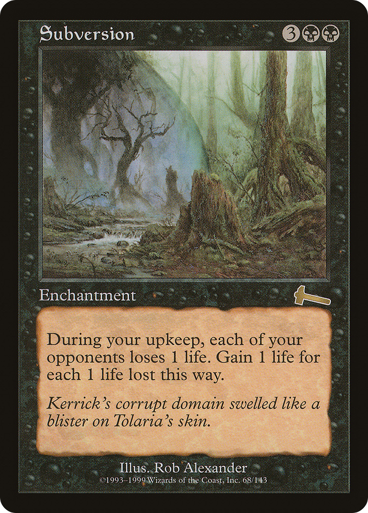 Subversion (ULG-068) [Urza's Legacy] MTG Single Wizards of the Coast