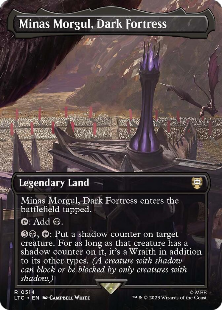 Minas Morgul, Dark Fortress (LTC-514) [Tales of Middle-earth Commander] (Borderless) MTG Single Wizards of the Coast