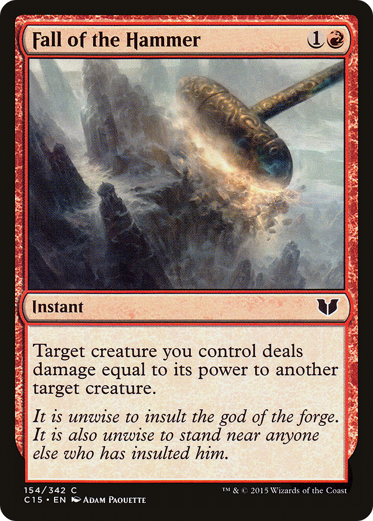 Fall of the Hammer (C15-154) [Commander 2015] MTG Single Wizards of the Coast